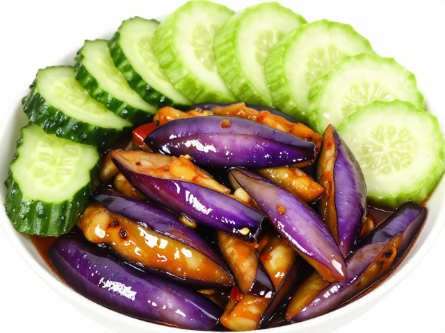 鱼香茄子配黄瓜和蕙瓜？这道清爽解腻的家常美味做法教程