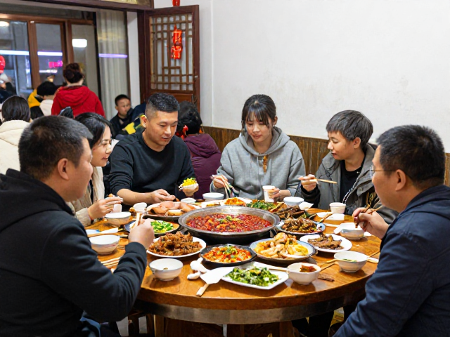宜宾传统餐馆烧烤摊，家庭聚餐氛围浓厚，地道美味推荐