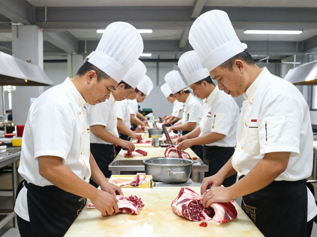 川味食品加工园区内川菜厨师培训与肉类分割加工全流程解析