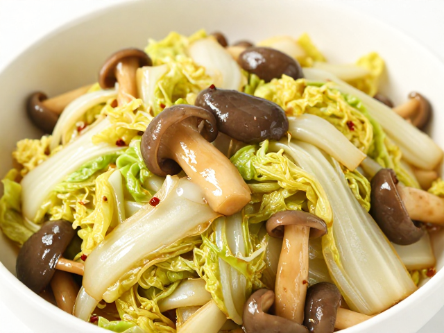 平菇与白菜的鲜味融合逻辑