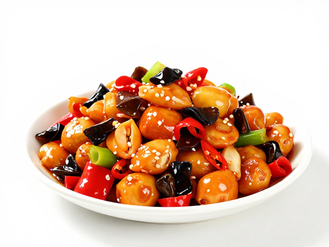 掌握豆瓣炒香，做出口感小酸小甜的宫保味泡椒风味菜