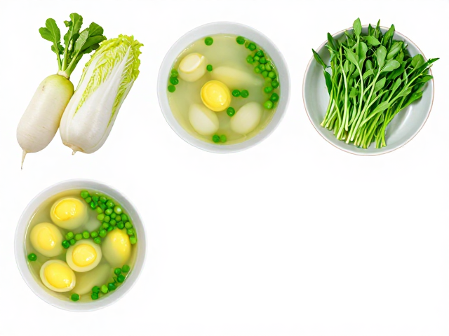 豌豆尖滚蛋花汤,极速出锅的鲜甜滋味