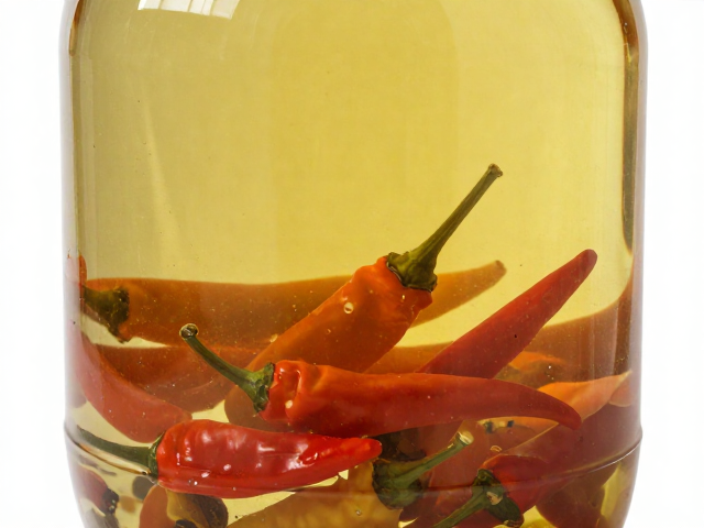 菜籽油泡坛除味，子弹头辣椒助益，保持泡菜坛洁净不坏