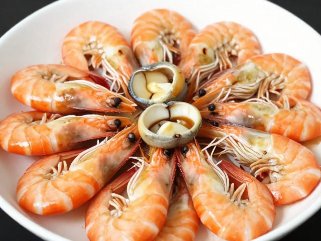 虾类鲜味浓郁，鱼肚烧三鲜，鲜香入味的家常做法教程