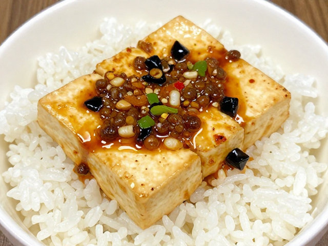 豉香豆腐配米饭，灵魂搭配做法，一口入魂超下饭