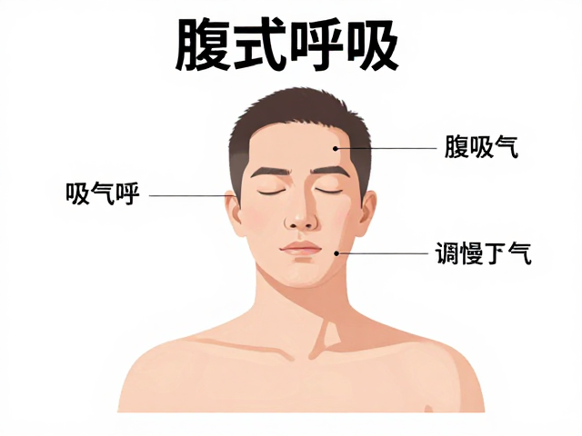 腹式呼吸正确吸气呼气方法，用鼻子缓慢吸气，掌握高效调息法