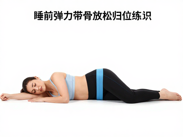 侧卧位弹力带髋部外展归位