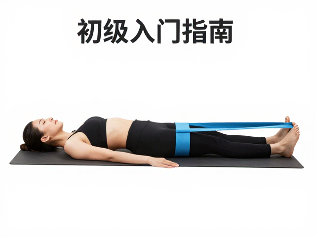 仰卧位弹力带骨盆钟摆放松