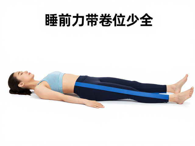 弹力带辅助骨盆后倾与卷动