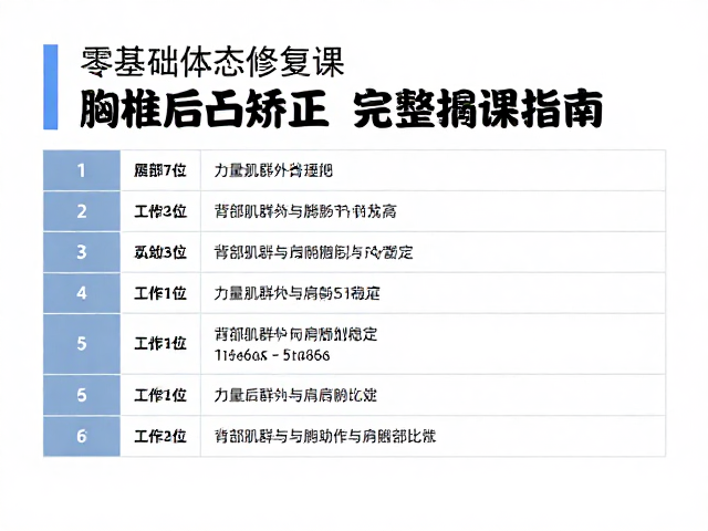 力量重构模块:背部肌群与肩胛稳定