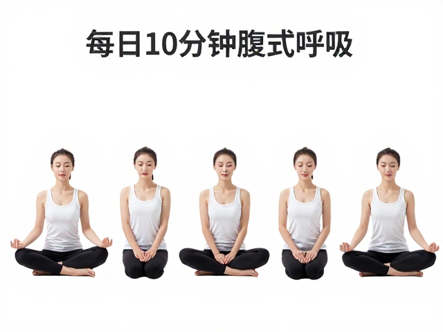 每日10分钟腹式呼吸的标准动作拆解