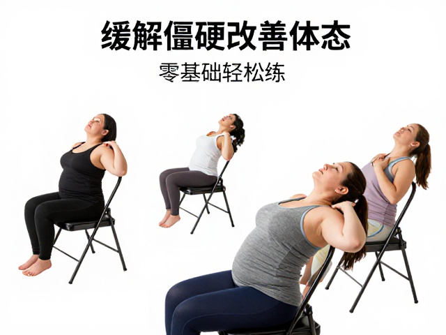 靠椅背部拉伸与肩颈放松