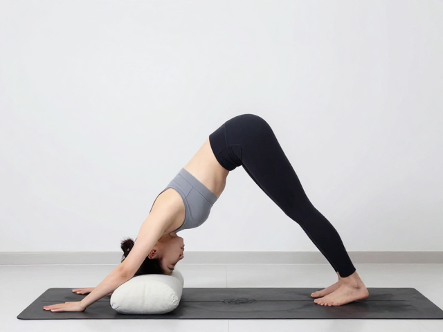 三角扭转式(Parivrtta Trikonasana)的抱枕进阶法