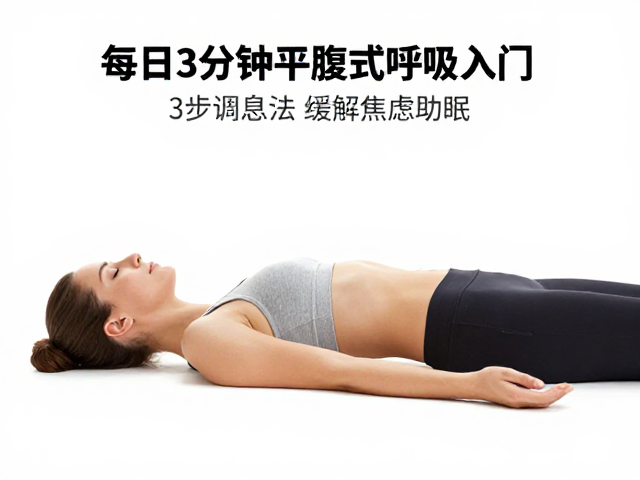 每日五分钟平躺腹式呼吸入门，3步调息法缓解焦虑助眠
