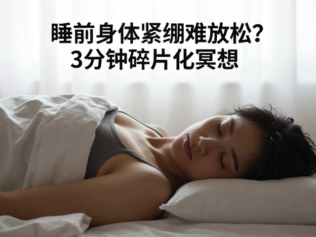 睡前身体紧绷难放松？3分钟碎片化冥想，进阶正念深度放松