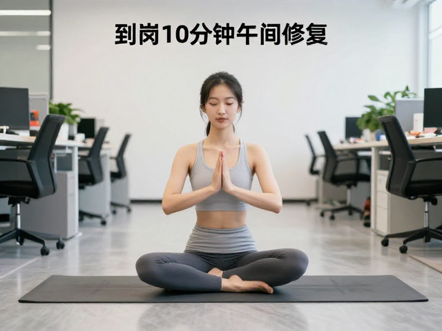 到岗10分钟午间修复，办公室碎片化瑜伽好处多，缓解疲惫超高效
