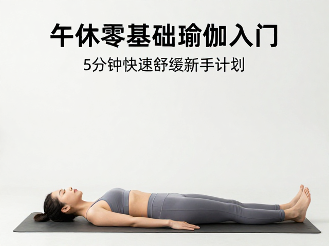 午休零基础瑜伽入门，5分钟快速舒缓新手计划，放松身心好状态