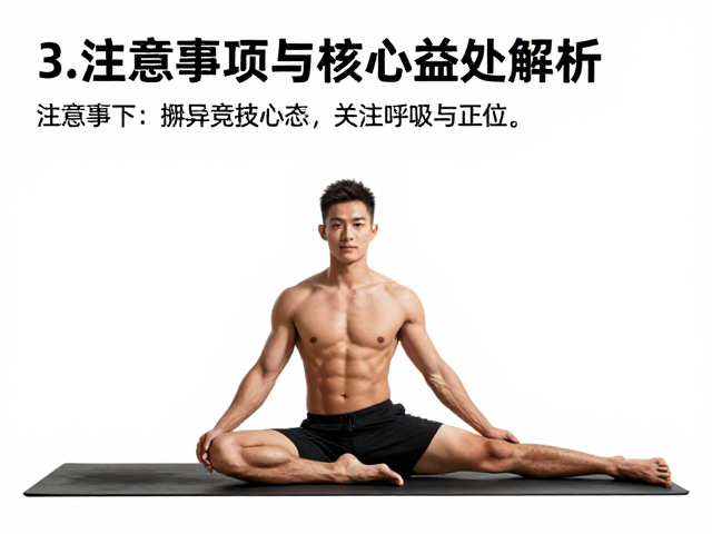 注意事项一:摒弃竞技心态,关注呼吸与正位