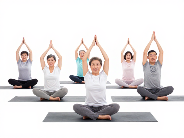 退休人群练瑜伽好处多，不强求高难度，轻松享健康晚年