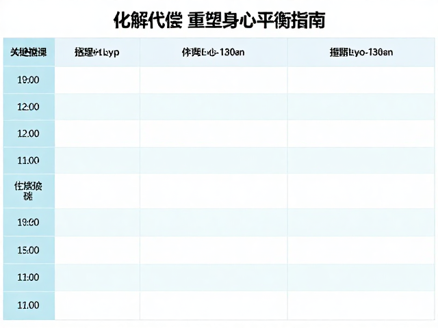 针对常见代偿模式的专项排课策略