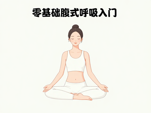 零基础腹式呼吸入门，睡前十分钟放松，体式练习间歇高效恢复