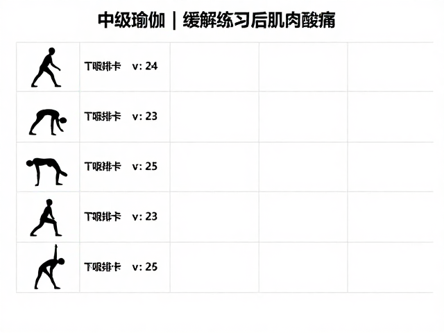 中级瑜伽排课，缓解练习后肌肉酸痛，选对防滑垫很关键