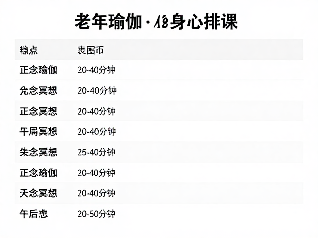 午后舒缓:关节灵活性与平衡感的温和构建