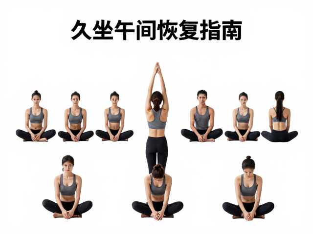 久坐人群午间恢复指南，瑜伽完整序列与站姿前屈放松法