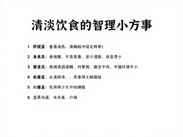 顺应自然的滋养方式：清淡饮食的生理智慧