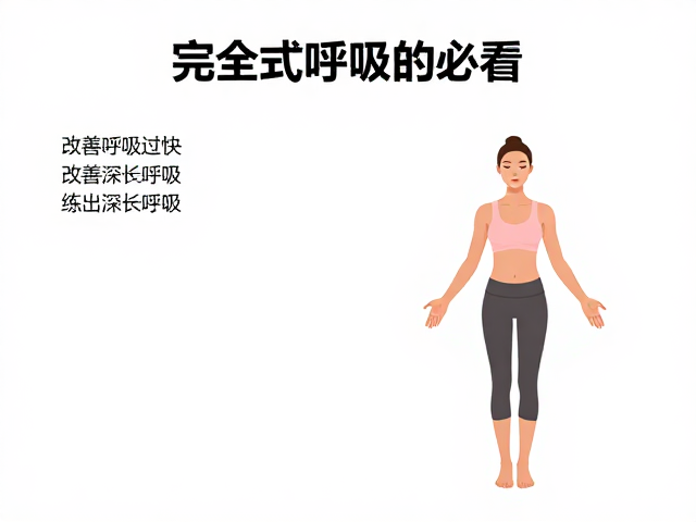 瑜伽初学者必看，完全式呼吸教学，改善呼吸过快，练出深长呼吸