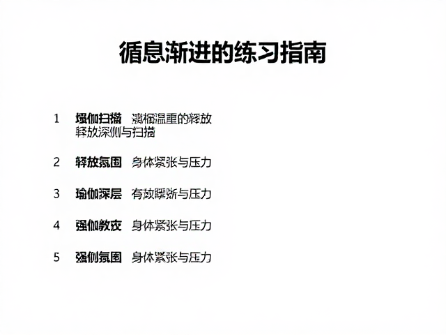 身体扫描:释放深层的紧张与压力