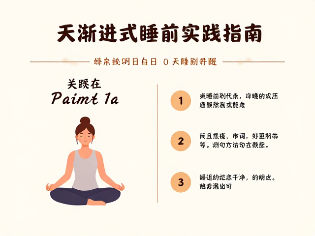 七天渐进式睡前实践指南