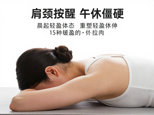 晨起肩颈唤醒，午休拉伸，3步缓解僵硬，重塑轻盈体态