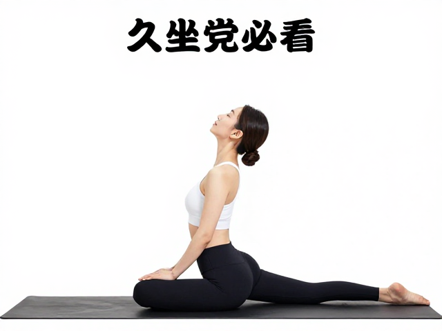 坐姿脊柱扭转动作一:半莲花式反向拉伸