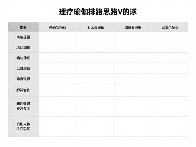 理疗瑜伽排课思路，兼顾安全退出路径的专业编排指南