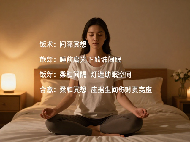 睡前冥想完整话术，饭后间隔练习，打造柔和灯光助眠空间