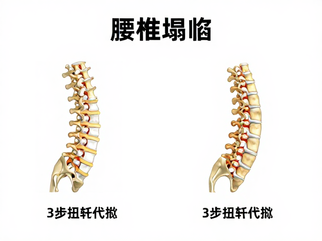 腰椎塌陷怎么练？3步扭转代偿，重塑腰椎自然曲度