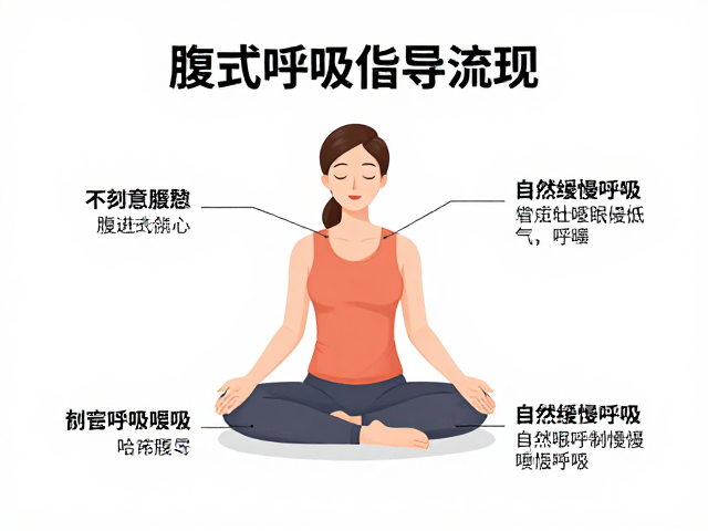 腹式呼吸引导话术，不刻意憋气，自然缓慢呼吸更助眠