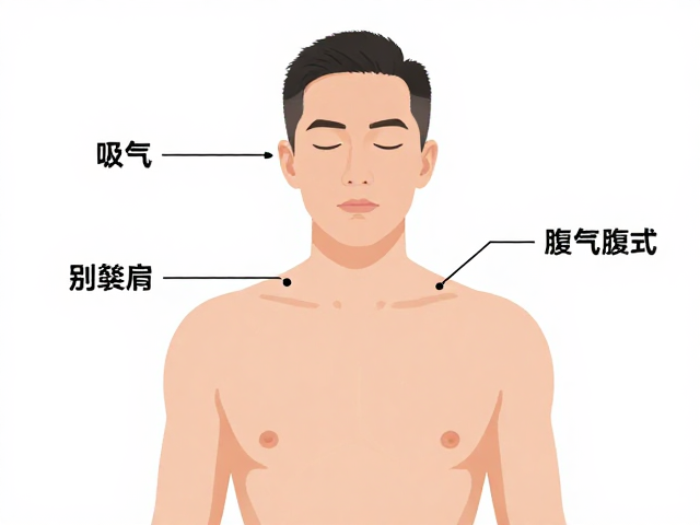 腹式呼吸教学要点，吸气别耸肩，轻松调节压力