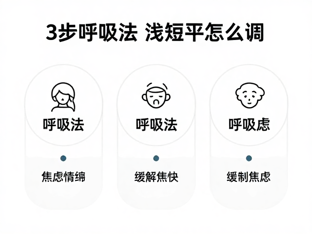 呼吸过快、浅短怎么调？3步呼吸法平复情绪，缓解焦虑波动