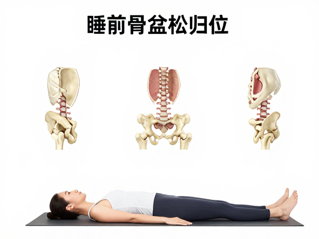 睡前骨盆放松归位，核心稳定，3个髋关节外旋练习改善体态