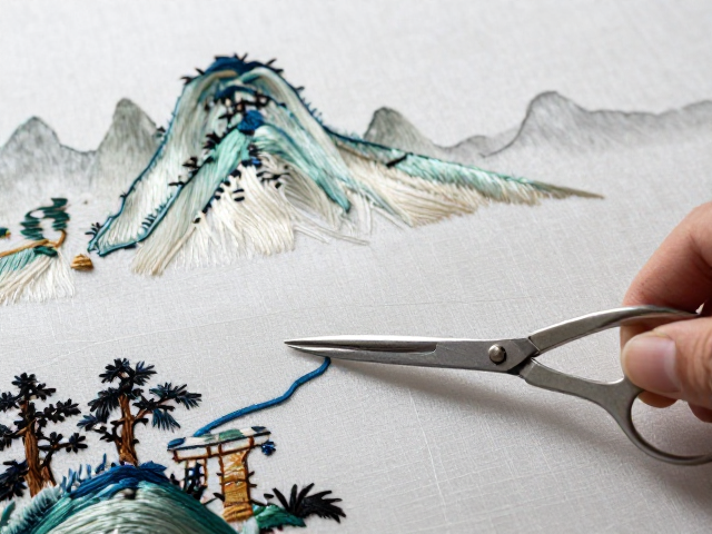 剪线收尾与画面整体调整