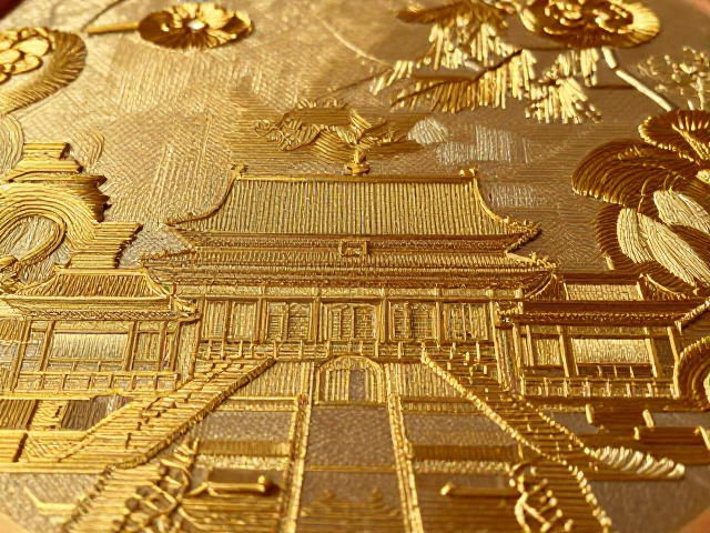 金线盘绣京绣特色文创礼品，传承盘金绣非遗之美