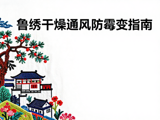 鲁绣定制刺绣，民俗气息浓郁，保持干燥通风防霉变指南