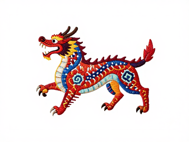 龙犬纹手工瑶绣礼品，绣花针下的非遗收藏珍品