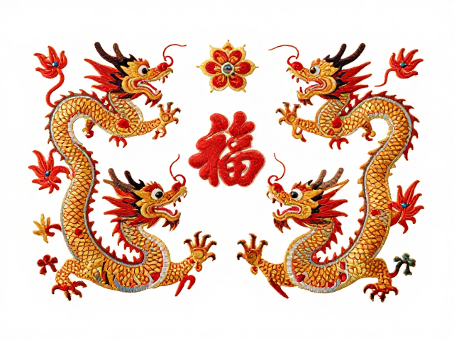龙凤刺绣宗教纹样，解析传统吉祥纹样与宫廷礼制的文化融合