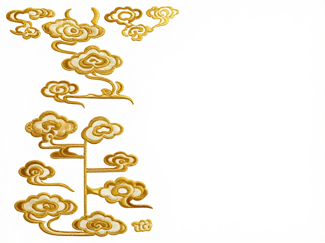 云纹刺绣设计素材，宫廷服饰盘金纹样灵感与高清素材库