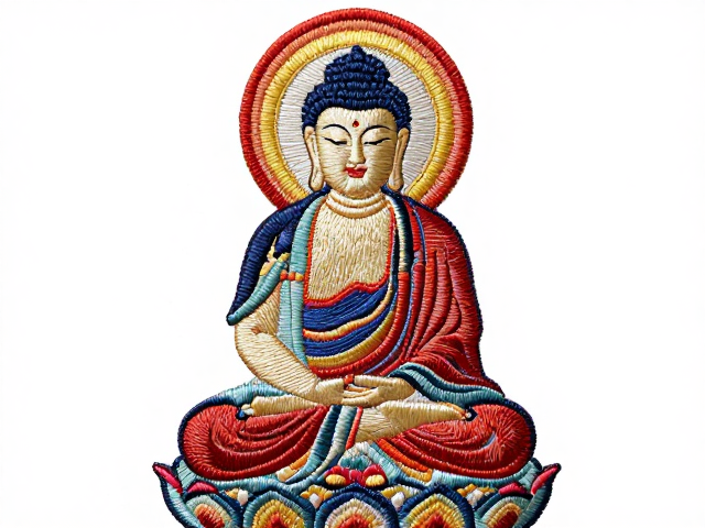 套针技法的层叠逻辑与色彩过渡