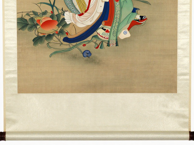 工笔重彩立轴装裱，传统画绣形制鉴赏与收藏指南
