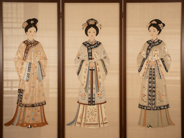婚嫁传统纱罗屏风刺绣，古韵形制与服饰美学解析